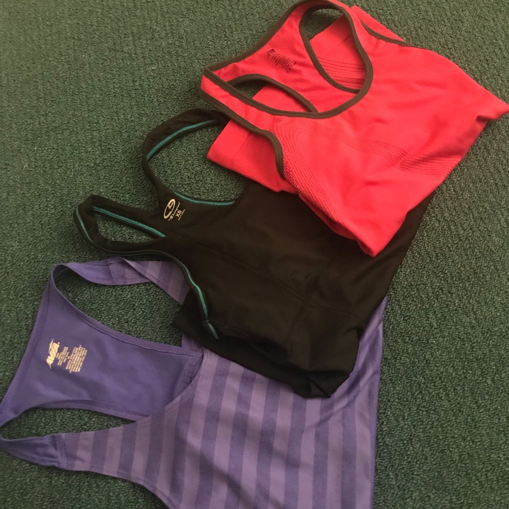 Lot of 3 Racer back workout tank tops bundle
